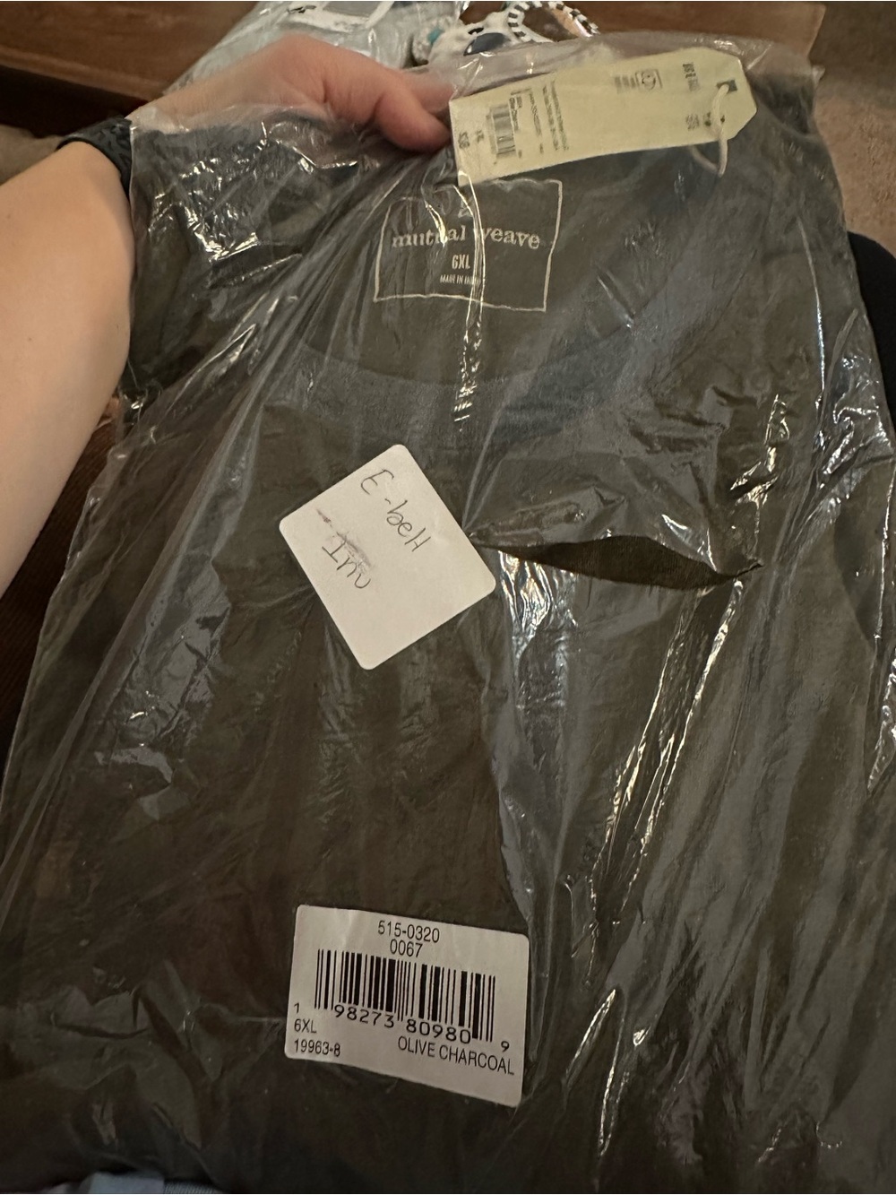 NWT Olive Charcoal Mens Long sleeve Big & Tall size 6XL